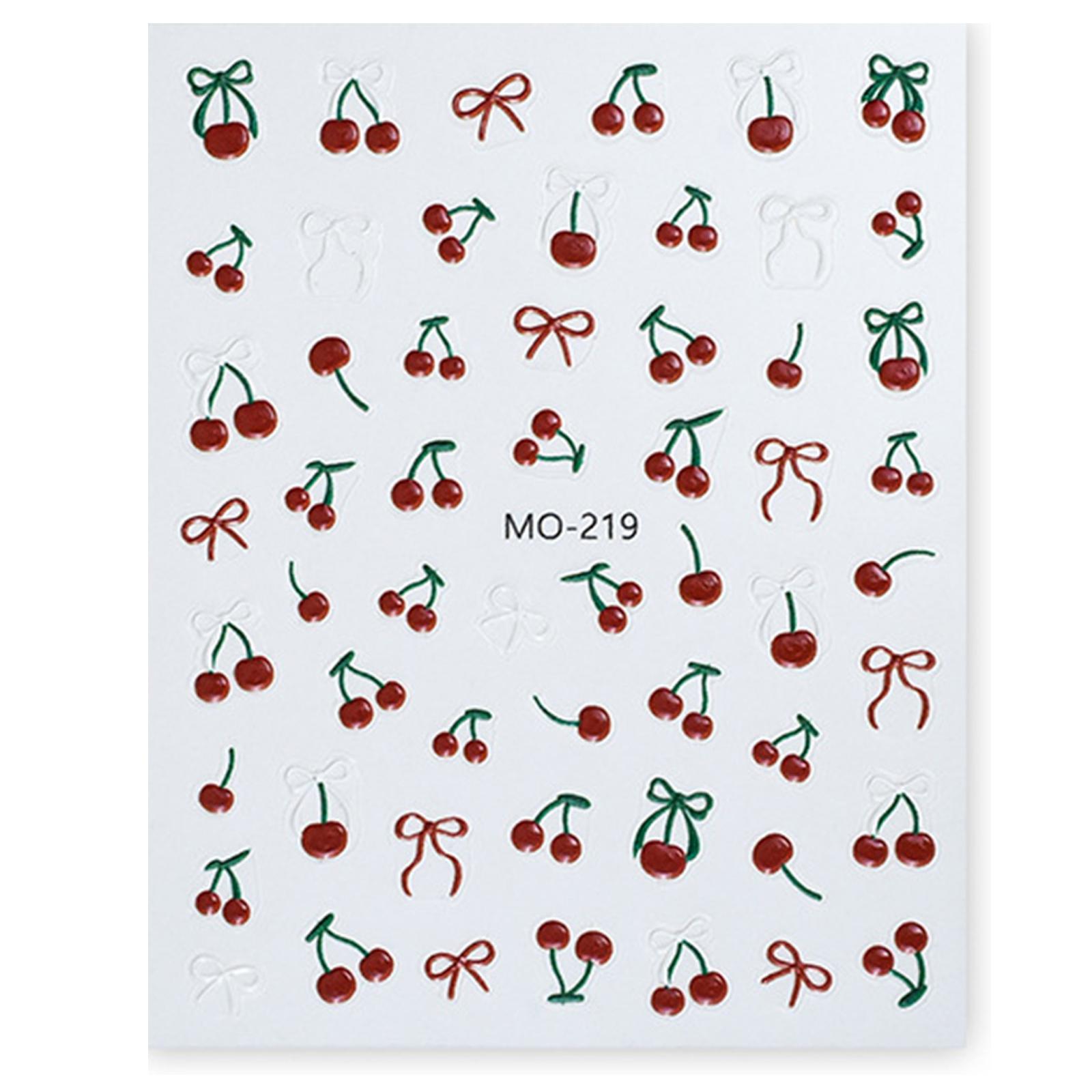 

Красочные 3D наклейки для ногтей с фруктами, украшения для ногтей, симпатичные дизайны для маникюра и ногтей своими руками, легко наносить и снимать A