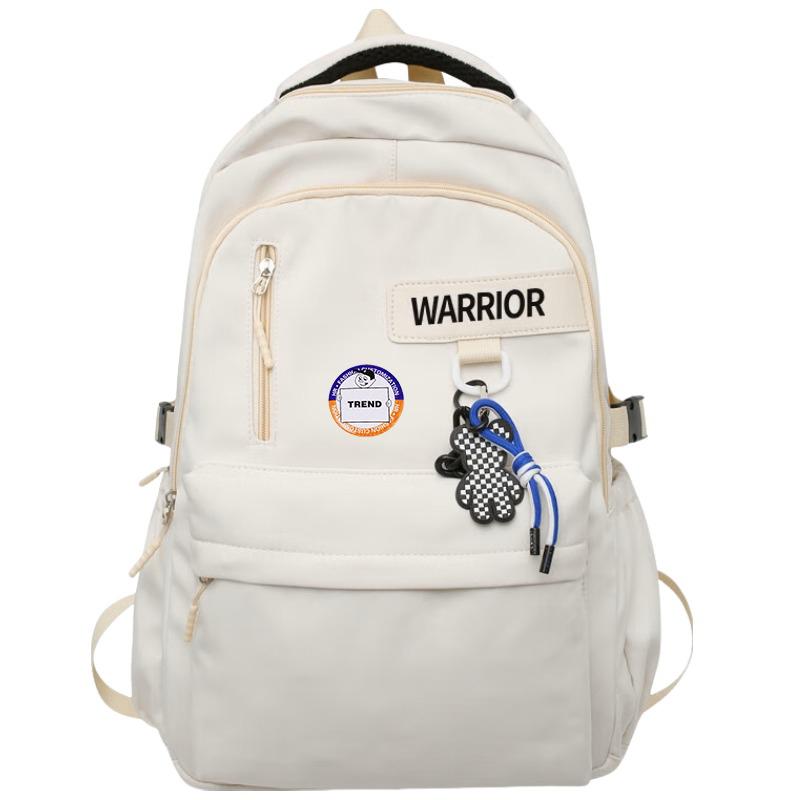 New Warrior Nylon Backpack Regular Unisex Black/White H6942010112141