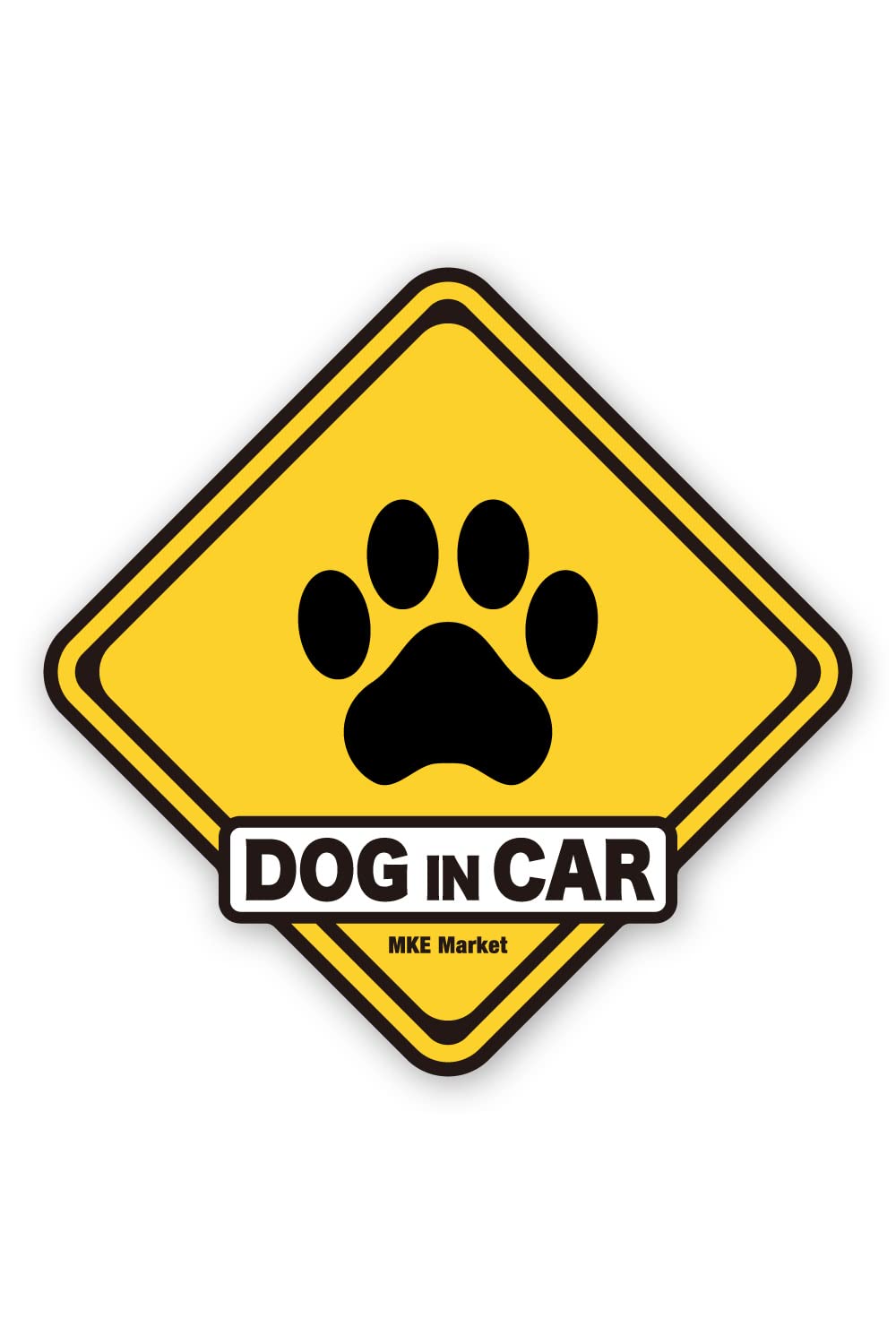 

MKE Signs Design Eye-catching Dog Inker Waterproof Car Sticker (Sticker)