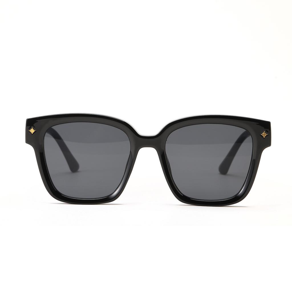 Glasses 95156 Autumn Square Rivets Tortoiseshell Frame Sunglasses Women, Sunglasses Men
