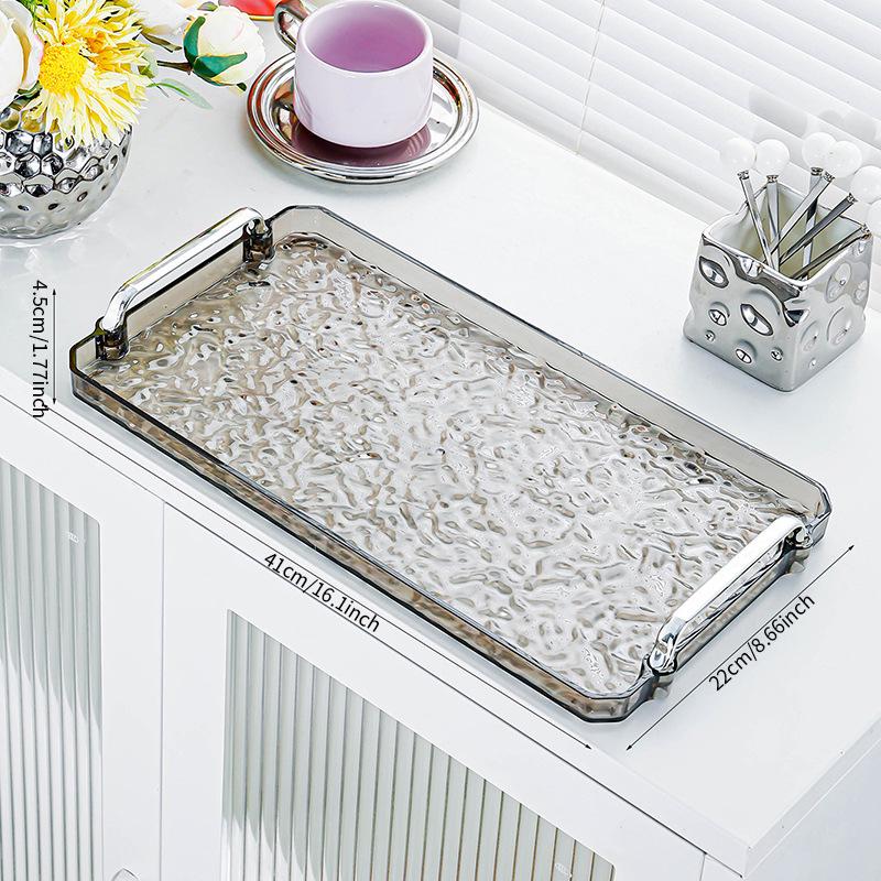Rectangular Tea and Dessert Tray Set for Living Room or Salon