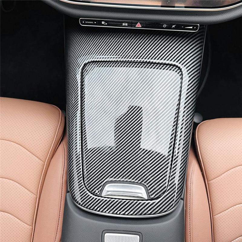 Car Central Control Storage Box Panel Trim Cover Stickers For Mercedes Benz E Class W214 2024+ E260 E30