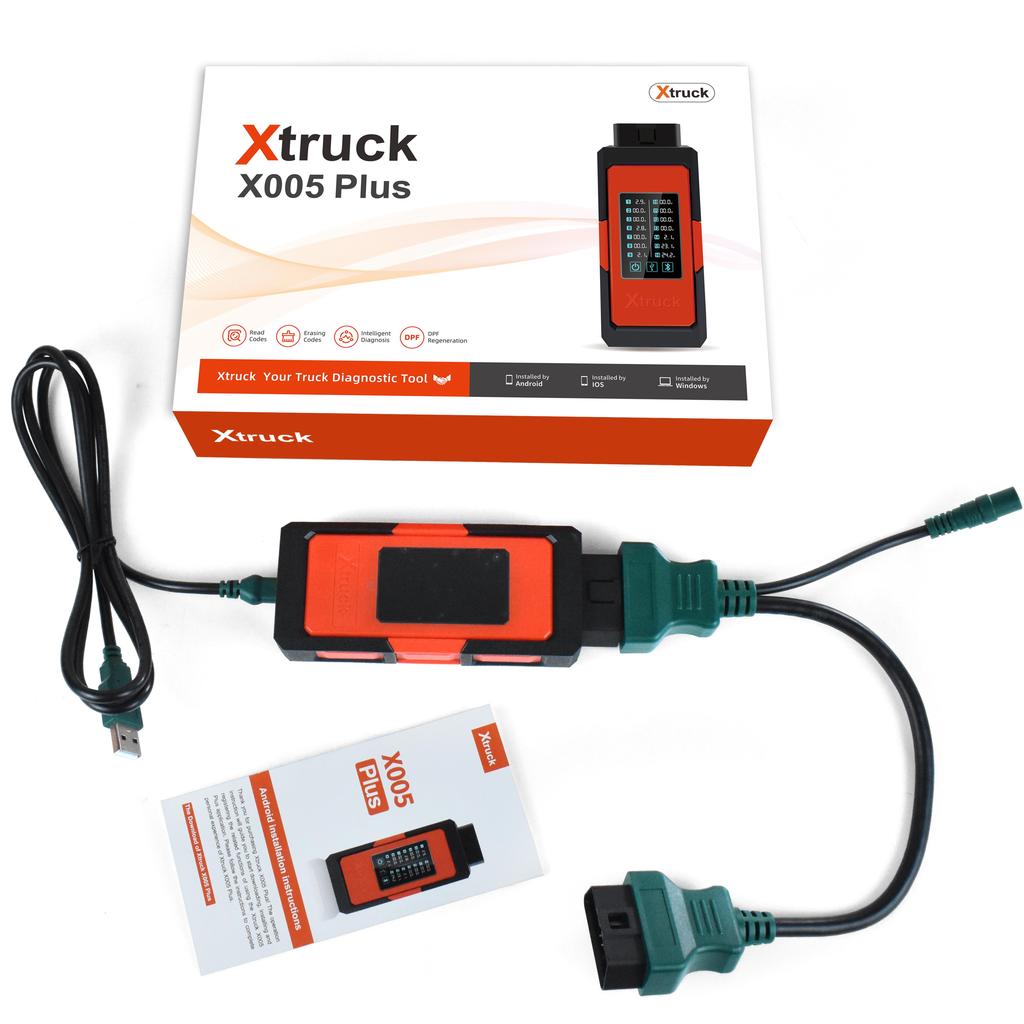 Xtruck X005 Plus ECU Programmer Heavy Duty Truck Diagnostic Tool OBD2 Scanner for Sinotruck