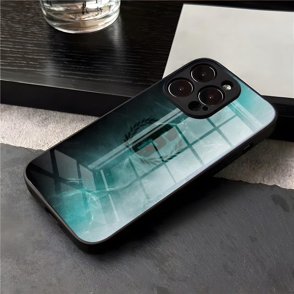 Rainbow S-Six S-Siege Phone Case For IPhone 17 Air 16 E Pro Max 15 14 13 Mini 12 Pro 11 Max Plus Black Glass Cover