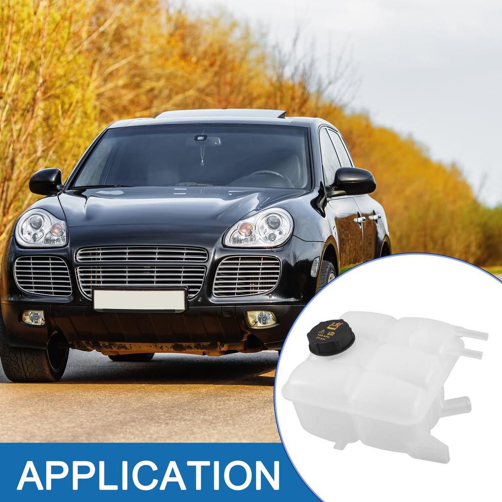 ABSOPRO Kylvätskebehållare 1425193 för Volvo V50, S40, C30 och C70, med överfyllnadskärl för kylvätska