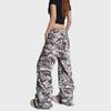 Yishan Women's Retro Camouflage Paratrooper Flared Workwear Pants