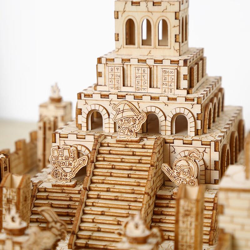 Wooden Ruins 3D Puzzle Model Kit
