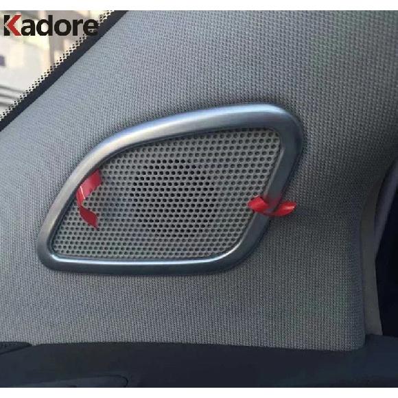 For Nissan Murano 2015-2017 2018     Matte Car Front Inner Door A Pillar Speaker Cover Trim Interior Accessories