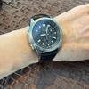 Used CASIO OCEANUS Black dial Leather strap Beautiful condition