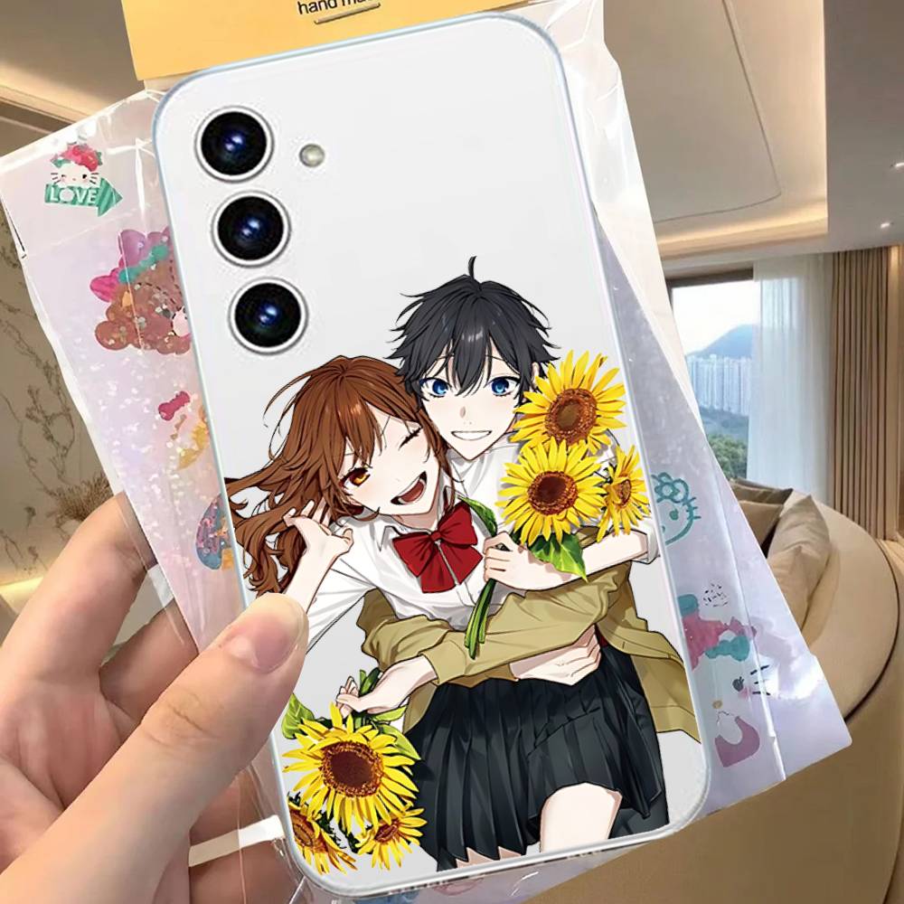 Cute Anime Horimiya For Samsung Galaxy A52 A12 A51 S21 Edge S22ULTRA S23 S20LITE Plus Ultra Transparent Cover