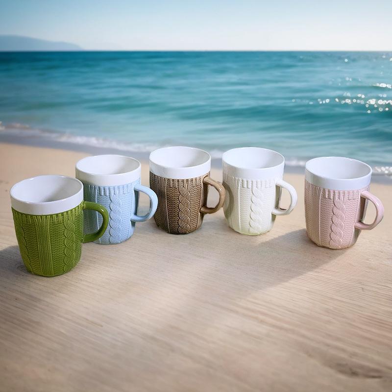 Knitted Ceramic Woolen Yarn Mug Cozy Mug Cup