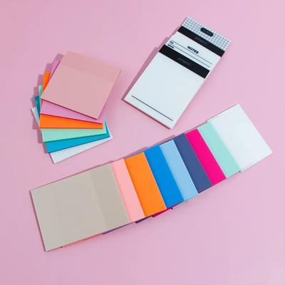 50Sheets Transparent PET Sticky Note Waterproof Memo Pad Mini Notepad for Students Staff Stationery Portable Notebook