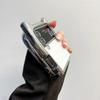 3D Electroplated Cat Ear Transparent Case for Samsung Galaxy Z Flip 3 4 5 6 5G Flip6 Flip5 Shockproof Protector Flip4 Cute Cover