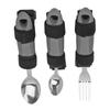 3 Stück Adaptive Utensilien für ältere Menschen, Arthritis, behinderte Erwachsene, schwacher Handgriff, behindert, gewichtet, Essgabel, Löffel