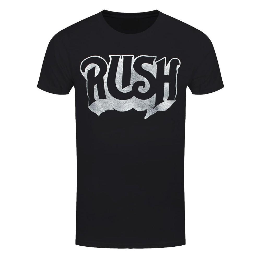 

Rush T-Shirt Band Logo Official Black New L