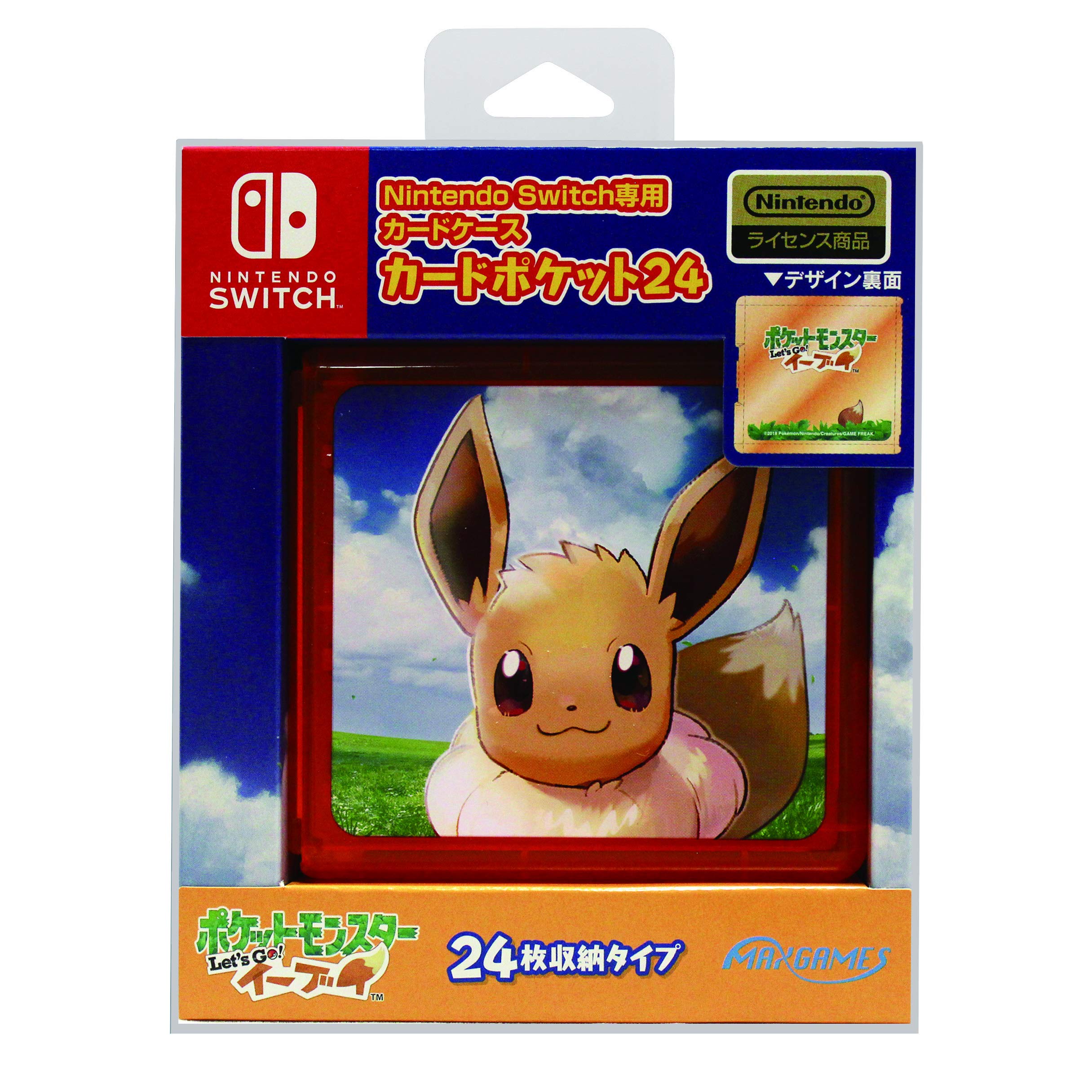 

Эксклюзивный карман для карт Nintendo Switch 24 Pokemon Eevee Let s Go!
