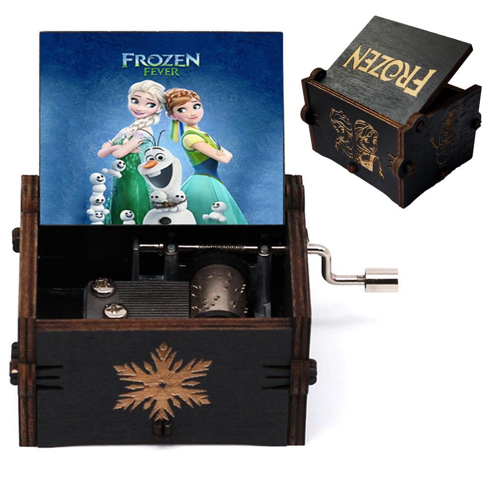 

Wooden Music Box Color Printing Wooden Hand Crank Musical Box Birthday Present Valentine S Day Christmas Gift New