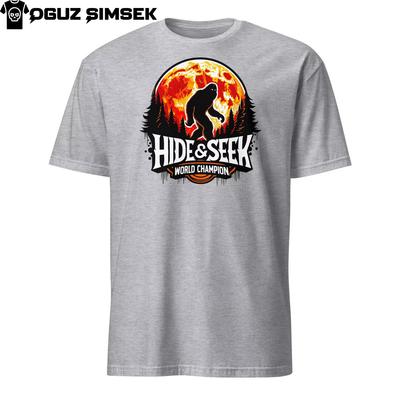 Bigfoot Versteckspiel Unisex T-Shirt | Lustiges T-Shirt | Sasquatch Liebhaber Geschenk