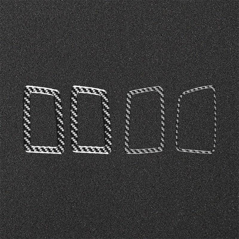 Carbon Fiber Dashboard Air Vent Trim Stickers for 2013-2016 Honda Accord