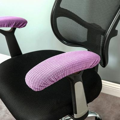 Pack of 2 Armrest Protectors with Elastic Band for Secure Installation On Various Office Chairs Providing