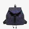 Rucsac de Modă Geometric Colorat Unic cu Două Bretele, Model Geometric tip Diamant, de Dimensiuni Mici