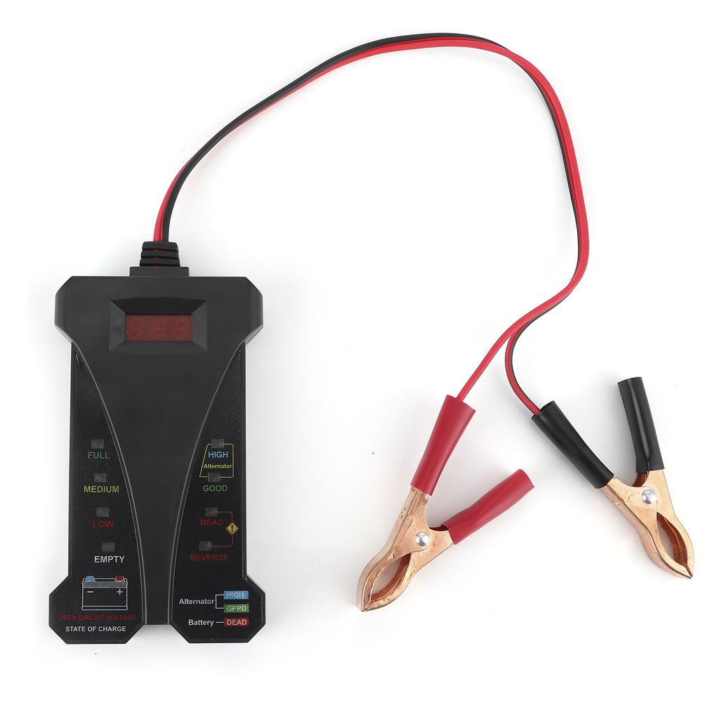 12V Digital Battery Tester Charging Stytem Analyzer Voltage Alternator Output Test WLCD Display