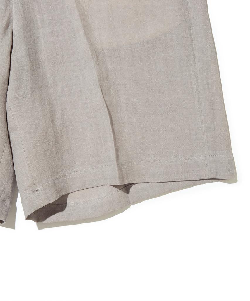 AOTT Bio-Washed Linen Half Pants Gray