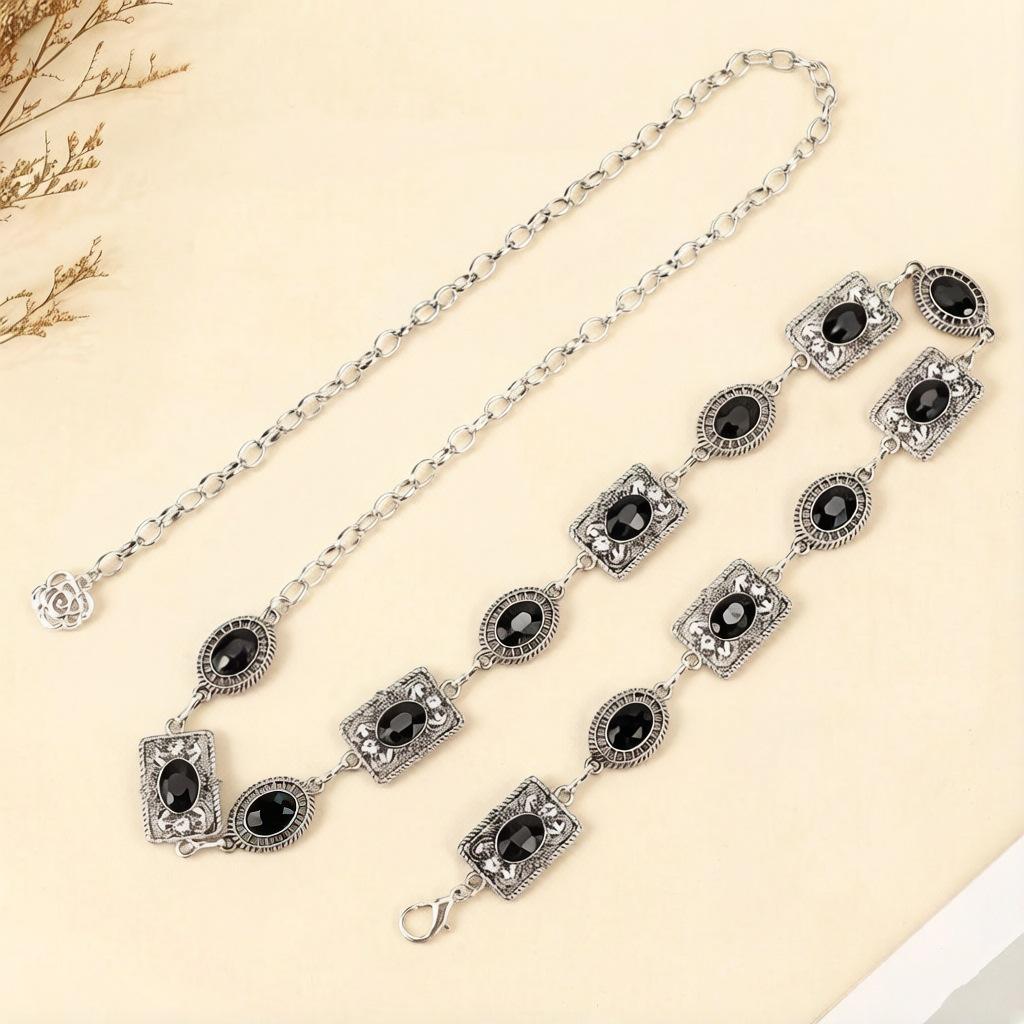 Women's Ethnic Style Butterfly Waist Chain: Fashionable Metal Belt for Skirt or Dress