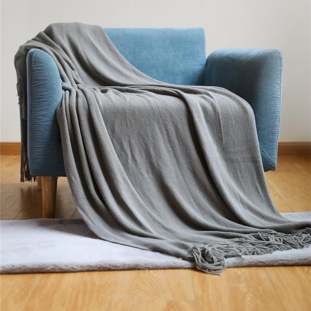 Scandinavian Woolen Throw Blanket Couch Knitted Sofa Cover Blanket Bed Tail Sofa Towel Comfortable Office Lunch Nap Cover Blanket For Daily Use
