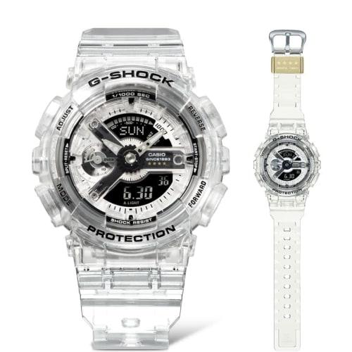 Casio G-Shock GMA-S114RX-7A S Series Mid-Size Watch, 40th Anniversary Clear Remix, Limited Edition, Boys' Size, Overseas Model