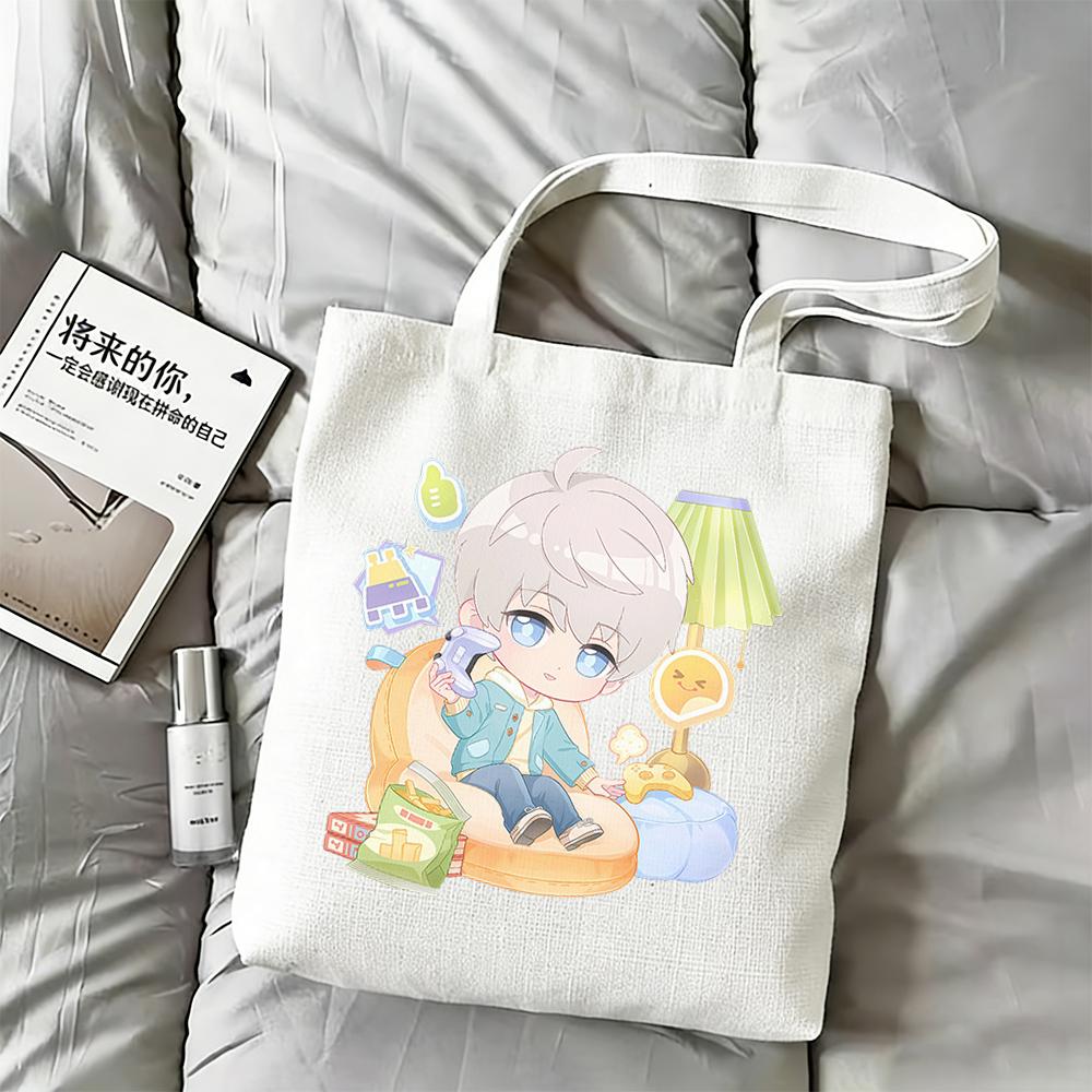 Love and Deepspace Xavier Shen Xinghui Exclusive Event Canvas Bag 35x40CM Anime Cartoon Cute Sports Single-shoulder Storage Bag