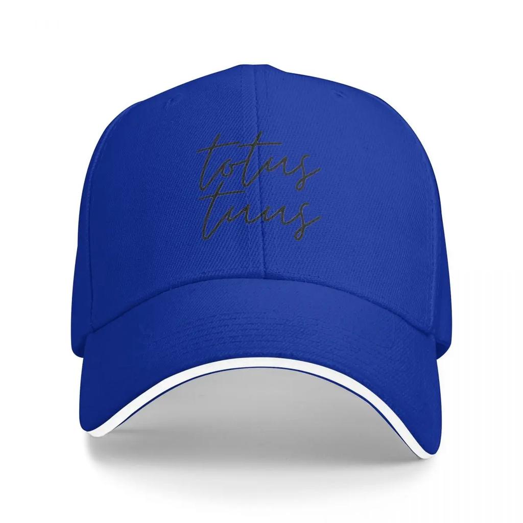 Totus Tuus Black Thin Cursive Baseball Cap birthday New Hat Caps For Unisex Womens