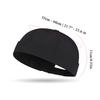 Vintage Docker Cap Brimless Hat Skullcap Adjustable Soild Color Summer Quick-Dry Hip Hop Landlord Hat Beanie Melon Caps