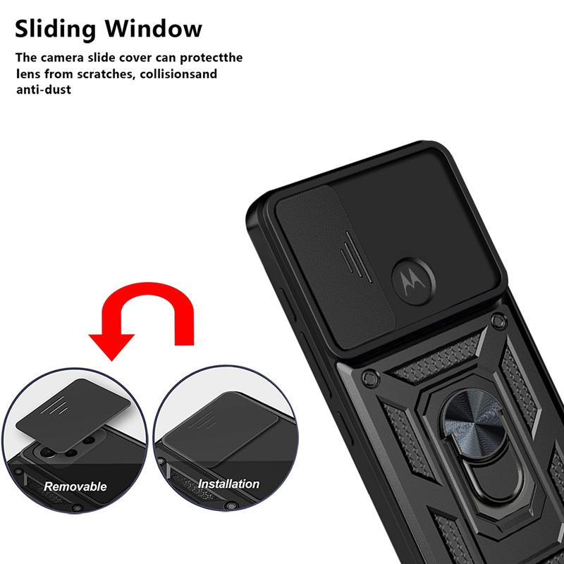 Pouzdro pro Motorola Mote G60 G53 G10 G20 G30, vysouvací fotoaparát, nárazuvzdorné brnění pro Moto G50 G51 G52 G71 G73 G13G100 G200
