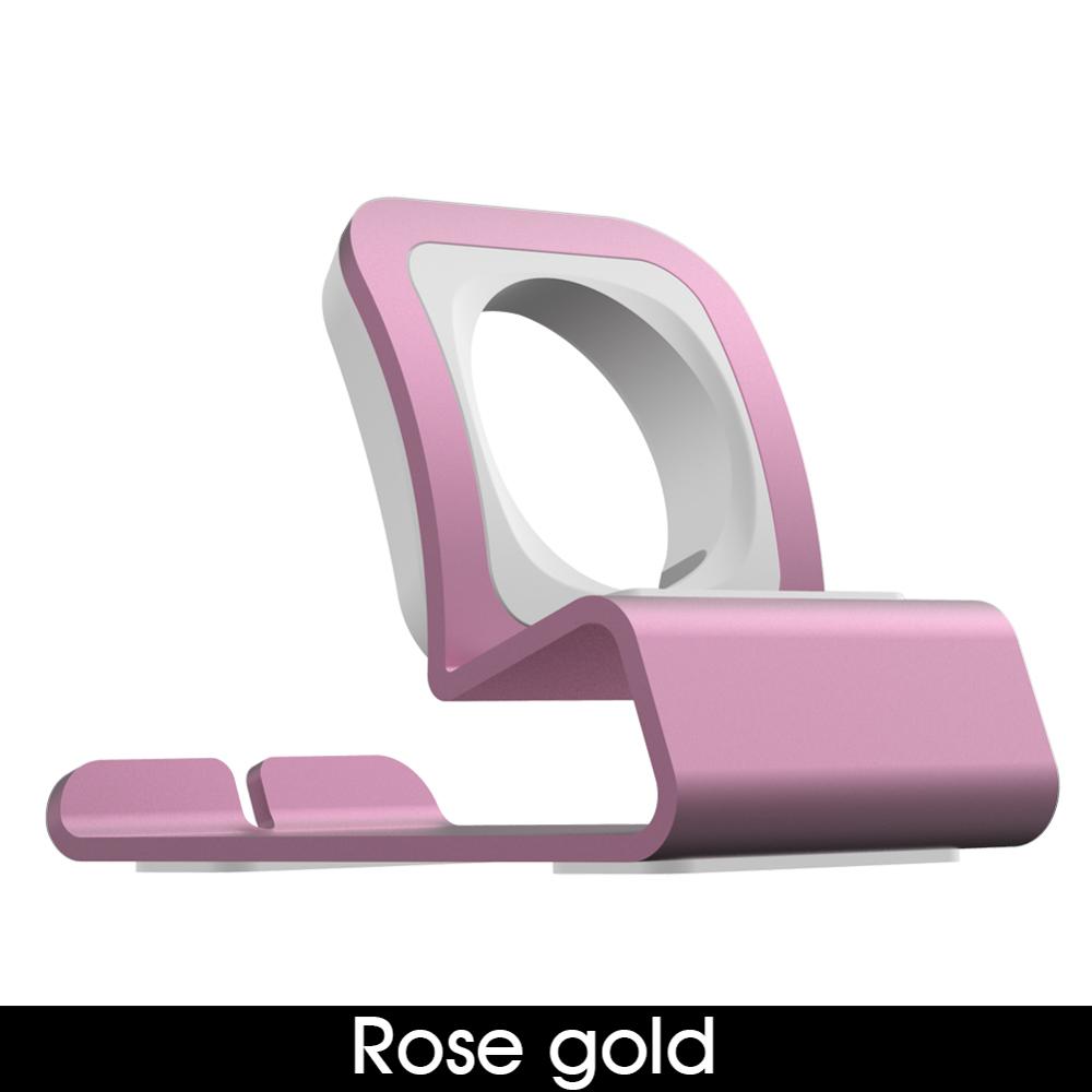 Aluminum Charger Stand for Apple Watch Dock Station Charging Holder for iWatch Ultra 1 2/10/9/SE/8/7/6/5/4/3/2/1 Silicon Bracket