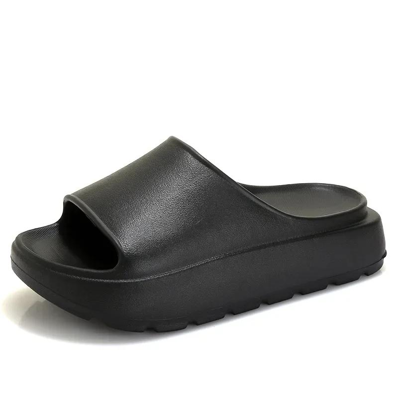 Fashion Summer Thick Sole Eva Beach Slippers Women Thick Platform Indoor Home Slides Woman Light Non Slip Bathroom Flip Flops Shoes 2024