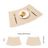 Chinese Style Leather Placemat PU Leather Western Placemat Heat Insulation Mat  Restaurant Use