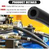 1/2 Inch (12Mm) ID Fuel Line Hose 10FT NBR Rubber Push Lock Hose High Pressure 300PSI For Automotive Fuel Systems Engines