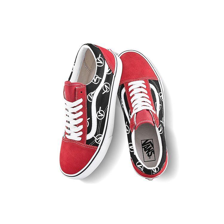 Vans Old Skool Vlogo 'Black Red' VN0A4U3B17B