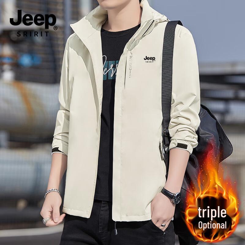 JEEP SPIRIT Men's Outdoor Windproof Waterproof Jacket 6266