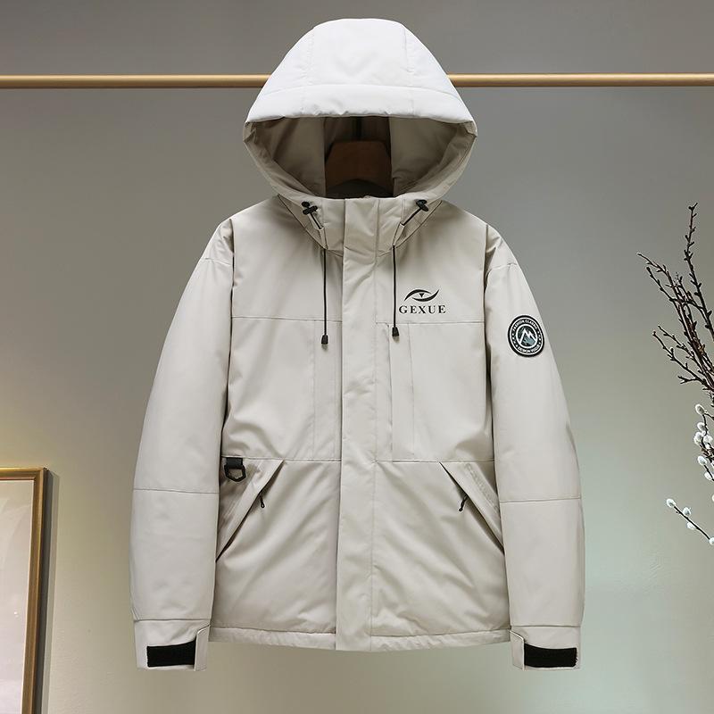 New women's jacket autumn and winter down cotton clothes single punch jacket men and women couple casual outdoor hiking jacket