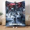 Walking Dead Print Flannel Blanket High Quality Warm Comfortable Cover for All Seasons Perfect for Gifts Home Decor
