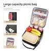 Isolierte Lunchtasche, große Kapazität, Kühltasche, Oxford-Thermobehälter für kalte Speisen, für die Schule, das Büro, Lunchbox, Picknick-Lebensmitteltasche