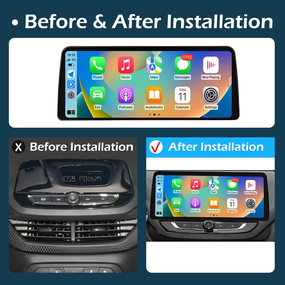 GPS Navigation Android Intelligent System for Chevrolet Cavalier 2020 2021 - 2022 Wireless Carplay Bluetooth Cooling Fan No 2din