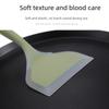 High-Temperature Resistant Jade Silicone Spatula for Non-Stick Pans and Pizza