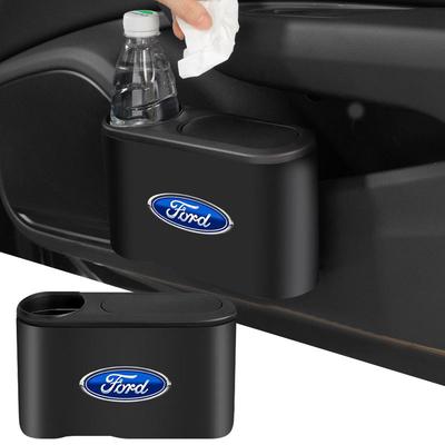 Neuer Hängender Auto-Mülleimer Auto-Emblem Müllbox Zubehör Für Focus Mk2 Mk3 Fiesta Ranger Mondeo S-MAX Kuga Mustang