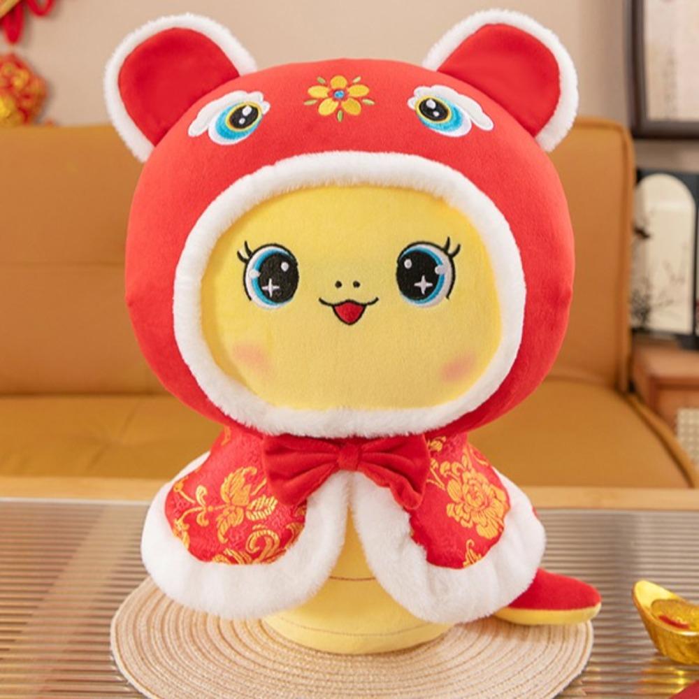 Big Eyes Snake Year Plush Toy The God of Wealth Lucky Snake Doll Plushies Girls Toys