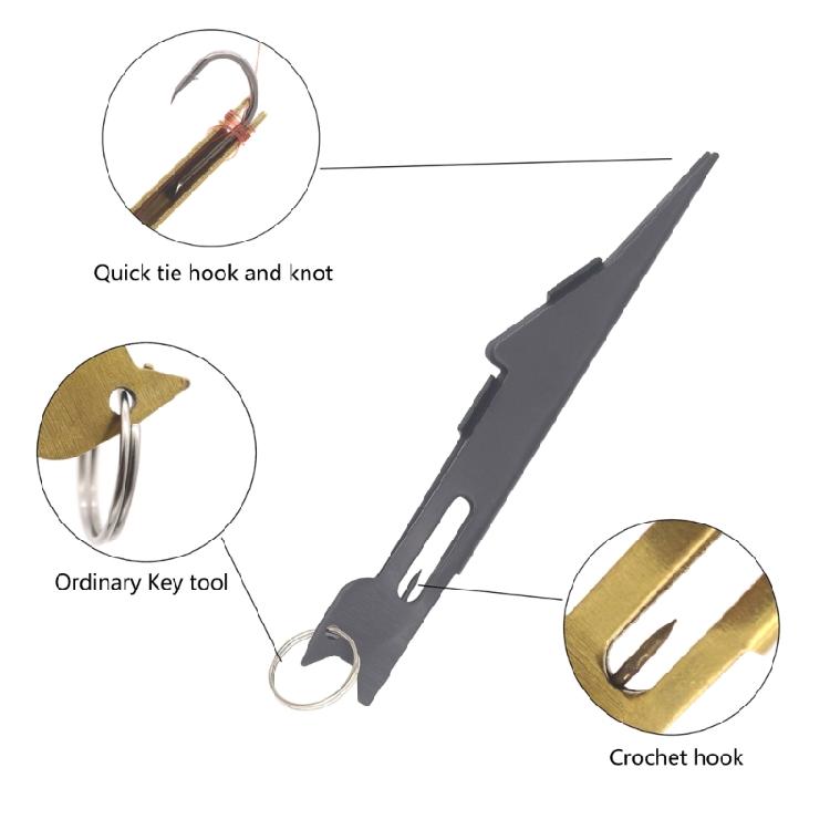 Fishing Line Knot Tyer Nails Knot Tying Tool for Hook Lures Fly Fishing Tackle Tie Knot Tyer Fishing Knot Tying Tool