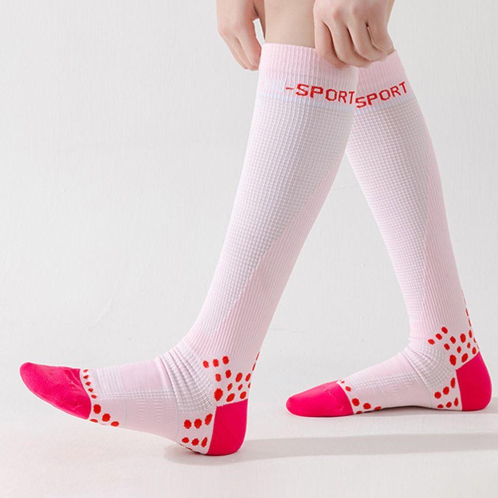Mesh Cycling Socks Breathable Muscle Compression Socks Professional Sports Leg Socks  Women