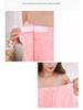 Soft Coral Fleece Bath Skirt/Robe, Strapless & Absorbent with Magic Sticker for Adults